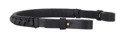 Loewe Woven Spiral Strap, Leather, Black, 182406, 3*